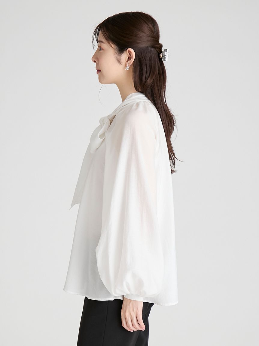 CELFORD「ビッグリボンセミシアーブラウス」|シャツ・ブラウス|