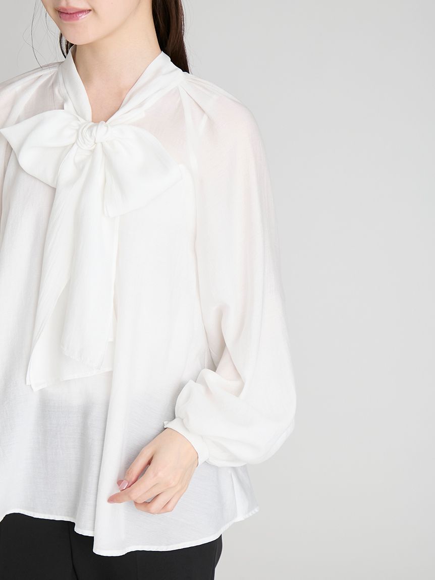 CELFORD「ビッグリボンセミシアーブラウス」|シャツ・ブラウス|