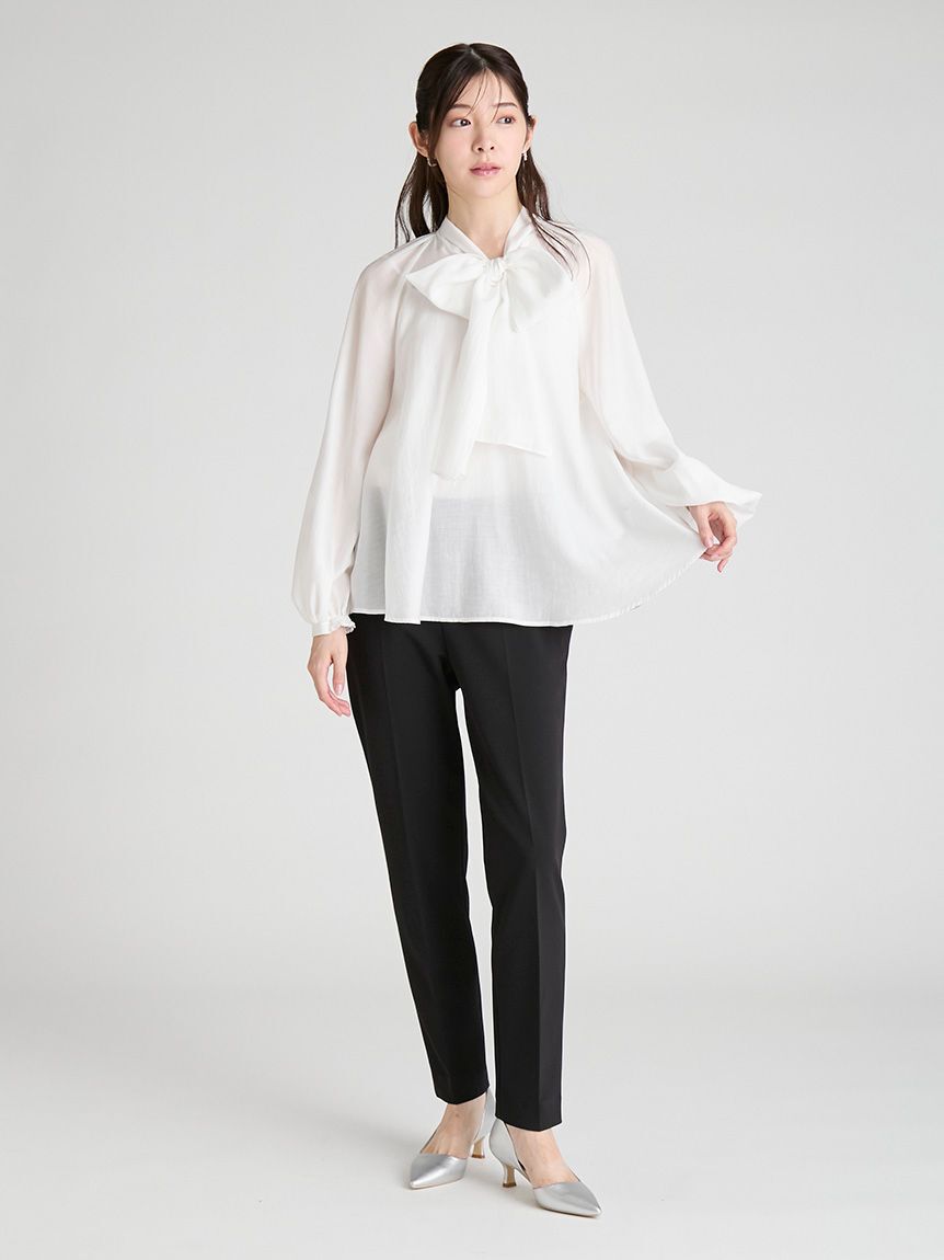 CELFORD「ビッグリボンセミシアーブラウス」|シャツ・ブラウス|