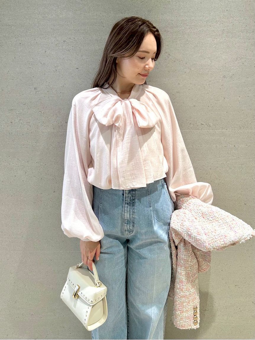 CELFORD「ビッグリボンセミシアーブラウス」|シャツ・ブラウス|