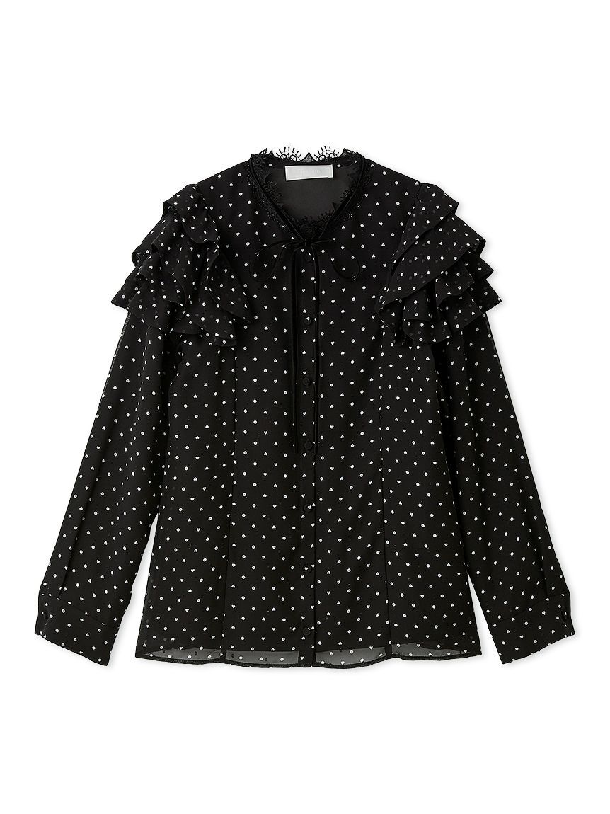 CELFORD「【洗える】ハートドットプリントブラウス」|シャツ・ブラウス|