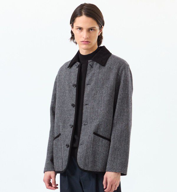 MACKINTOSH PHILOSOPHY「HEAT TWEED（ヒートツイード）WARENFORD （ウァレンフォード ）」|ブルゾン・スタジャン|チャコールグレー