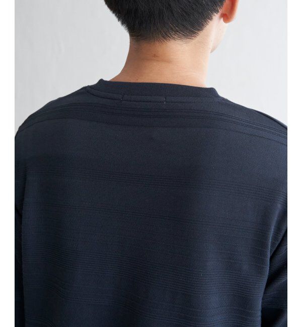 IKKA LOUNGE「ランダムリップルボーダーロンT」|Tシャツ・カットソー|