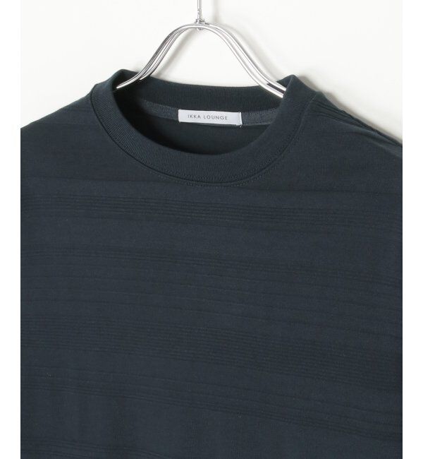 IKKA LOUNGE「ランダムリップルボーダーロンT」|Tシャツ・カットソー|