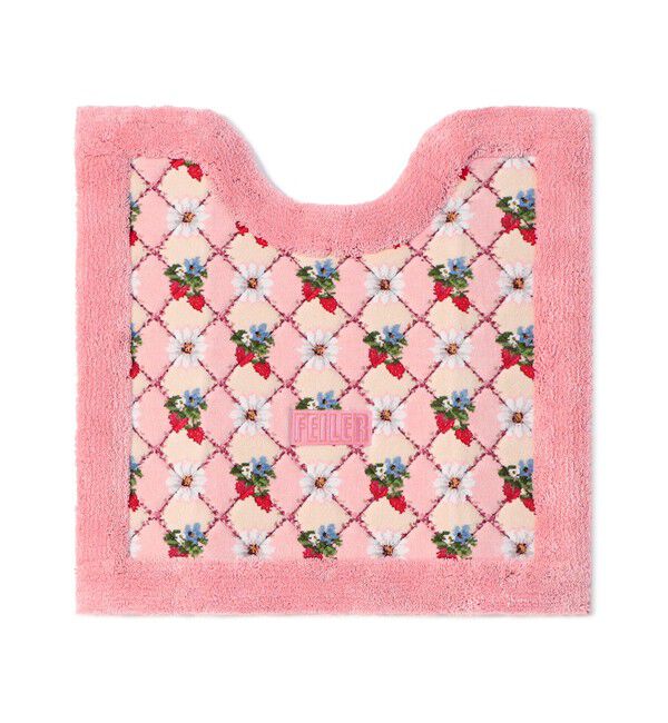 FEILER「ハブアワンダフルデイ！　トイレマット　HWD-241496」|トイレタリー・ランドリーグッズ|ペールピンク