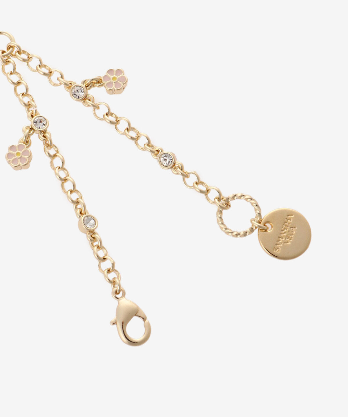 Samantha Vega「フラワービジューイニシャルチャーム(N)」|チャーム・キーホルダー|