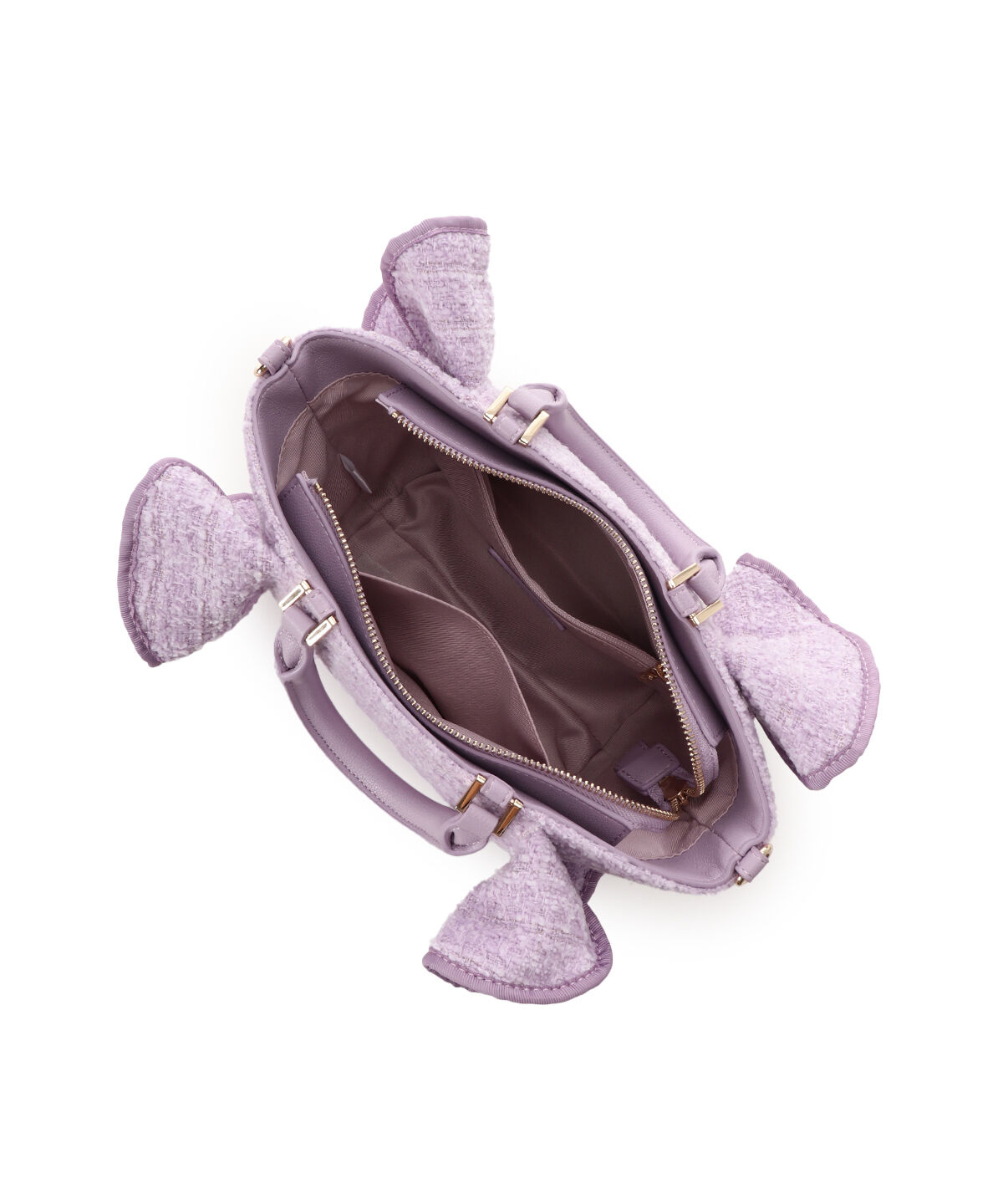 Samantha Vega「ツイードフリルハンドバッグ（小）」|ハンドバッグ|