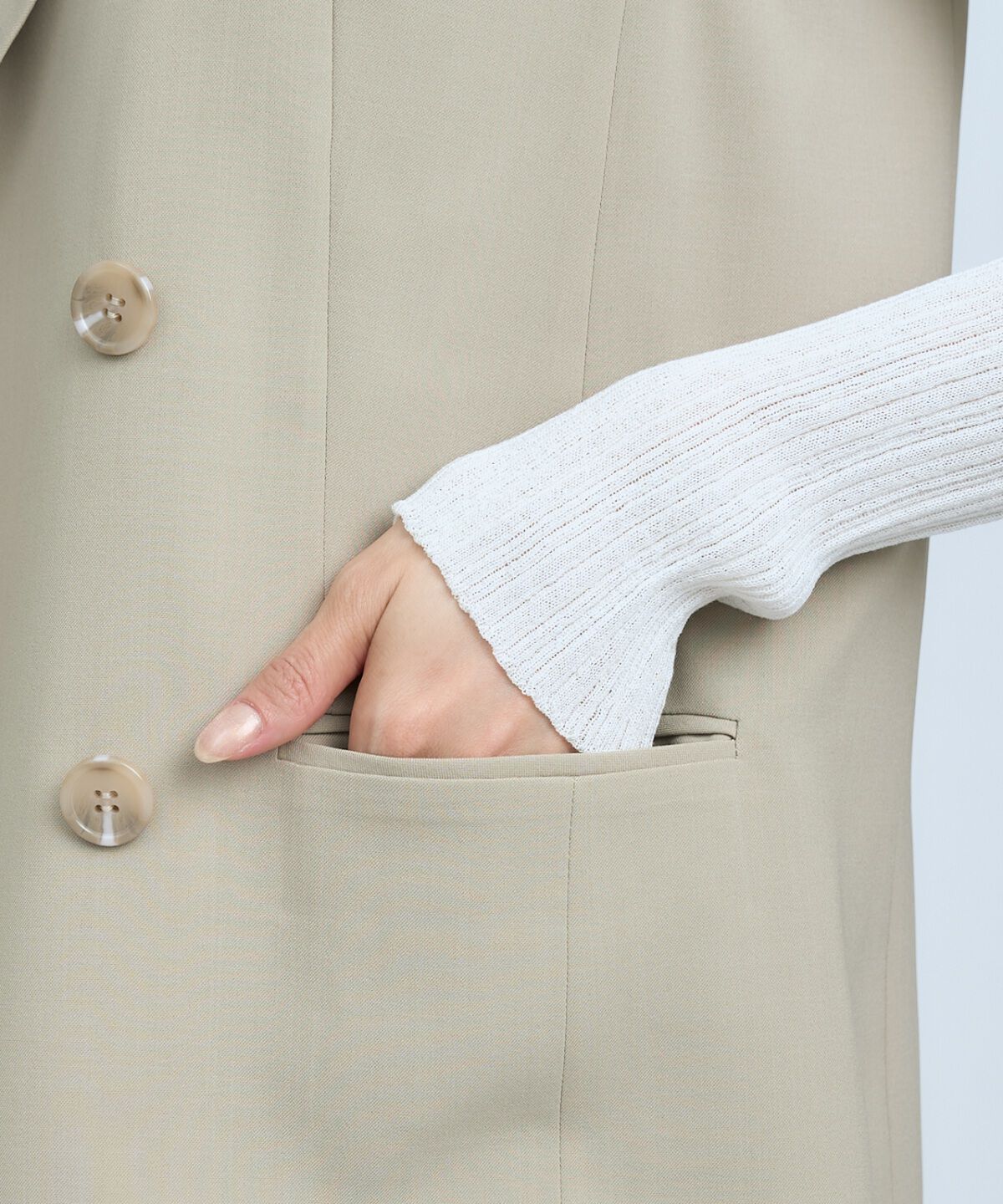 アンドクチュール「テーラードジレ&times;ティアードキャミワンピース」|ワンピース|