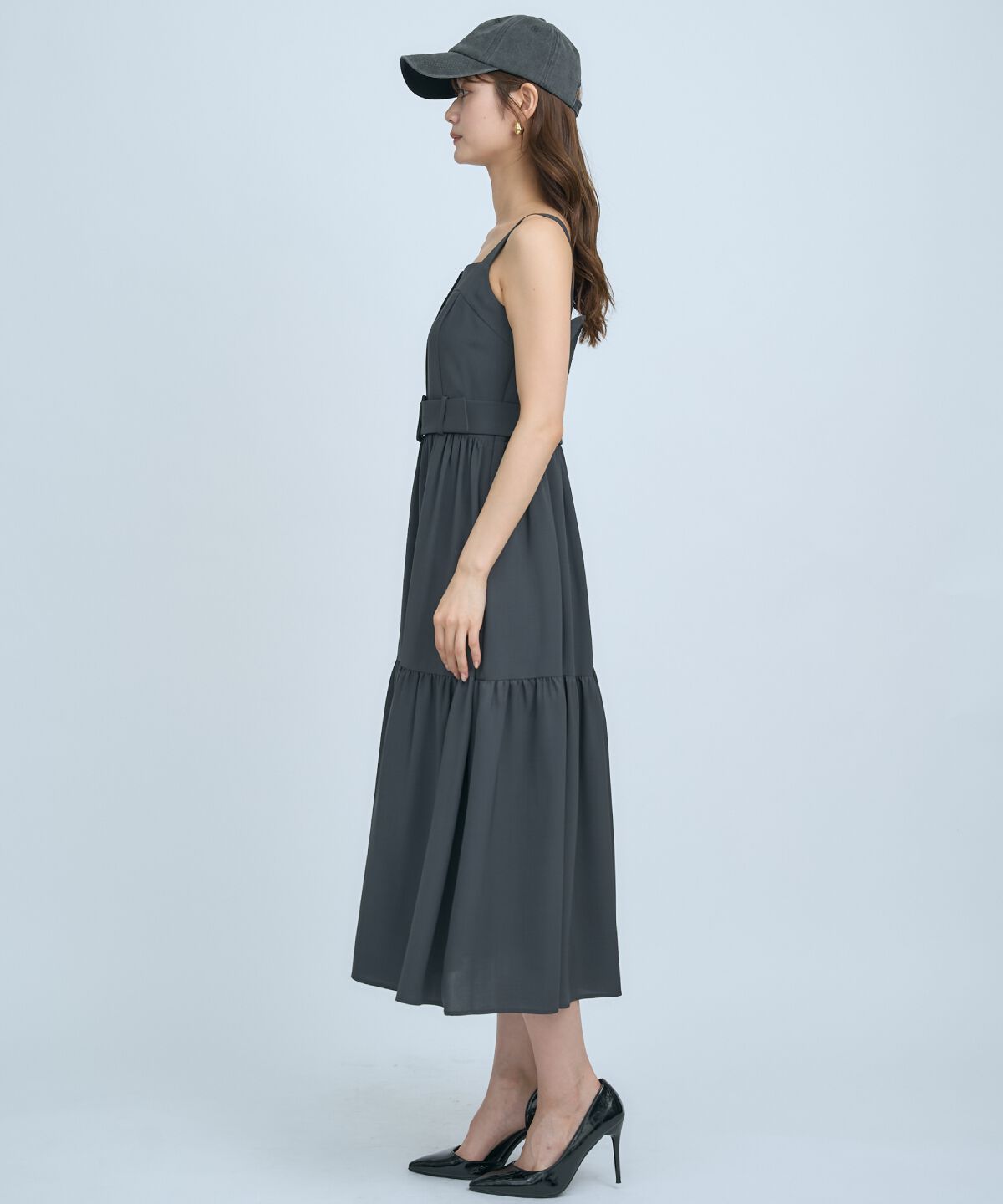 アンドクチュール「テーラードジレ&times;ティアードキャミワンピース」|ワンピース|