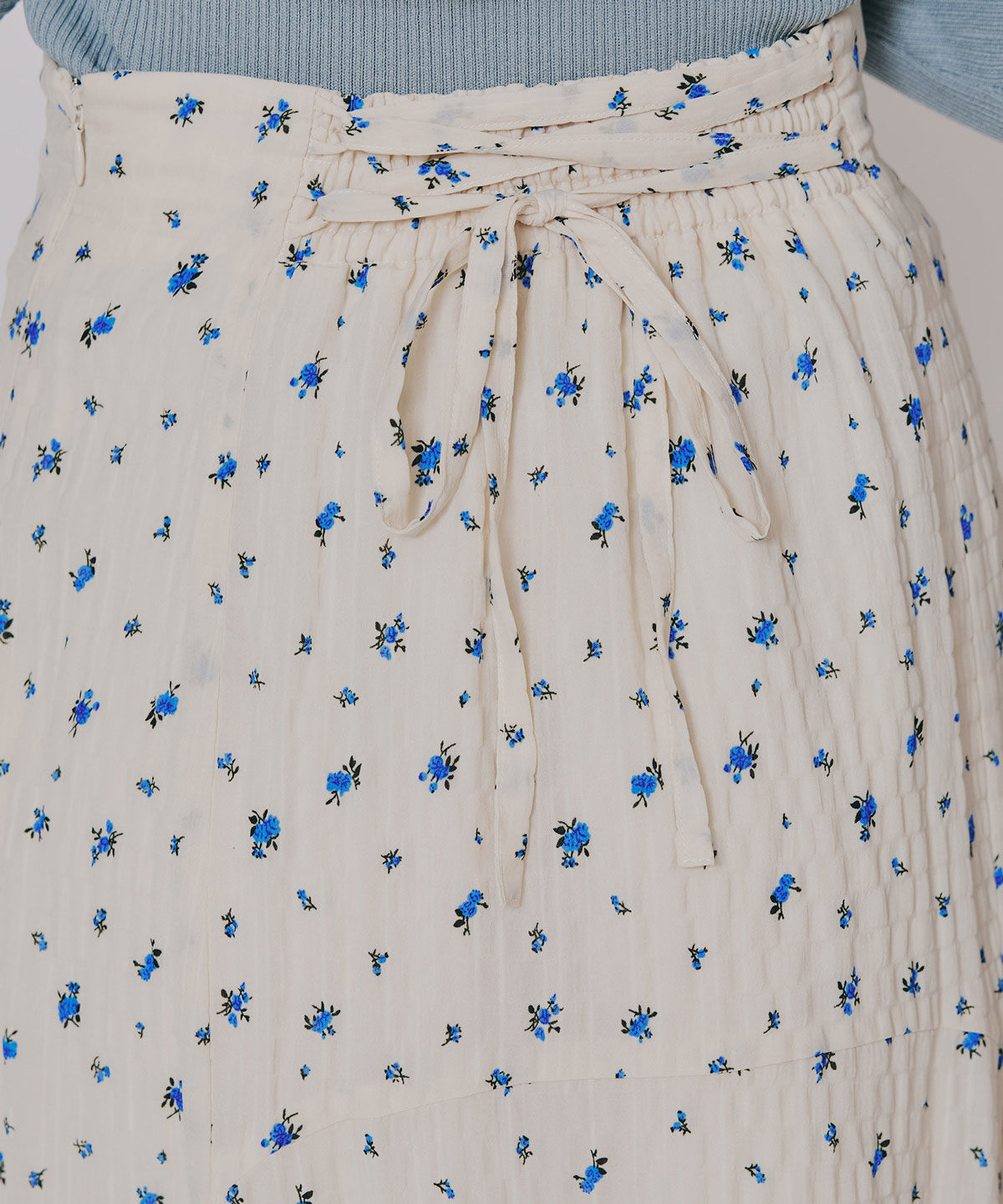 REDYAZEL「ミニフラワーイレヘムロングスカート」|フレア|