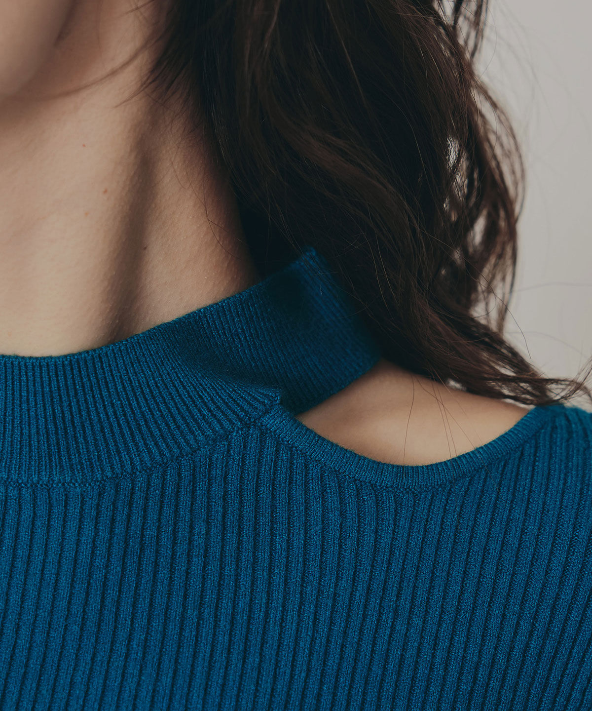 REDYAZEL「カットアウトリブニットトップス」|ニット・セーター|