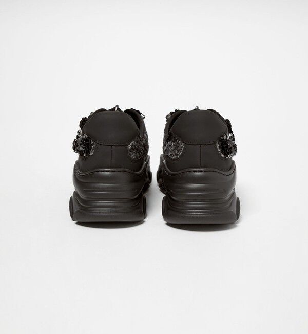 SY UNITED ARROWS「＜SY＞フラワービジュー ジップ スニーカー55&uarr;」|スニーカー|