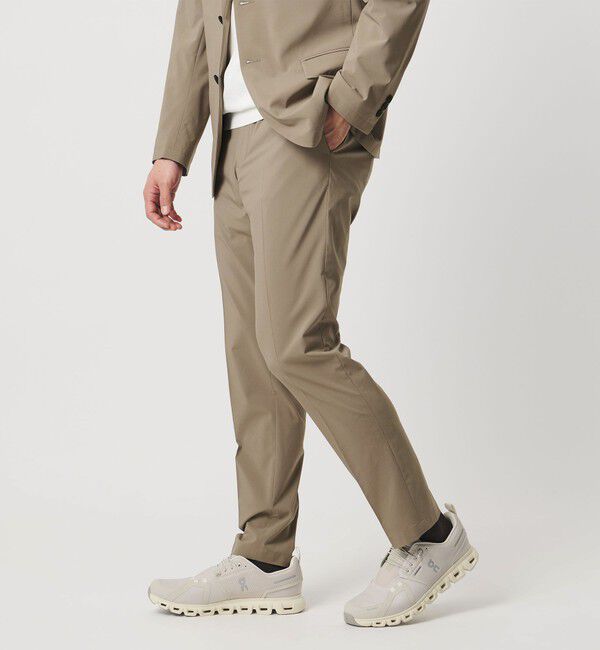 UNITED ARROWS「ライトパーテックス ノープリーツ パンツ UA COZY ウォッシャブル 2WAYストレッチ」|スラックス|