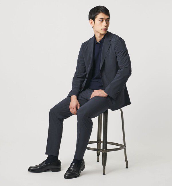 UNITED ARROWS「ライトパーテックス ノープリーツ パンツ UA COZY ウォッシャブル 2WAYストレッチ」|スラックス|