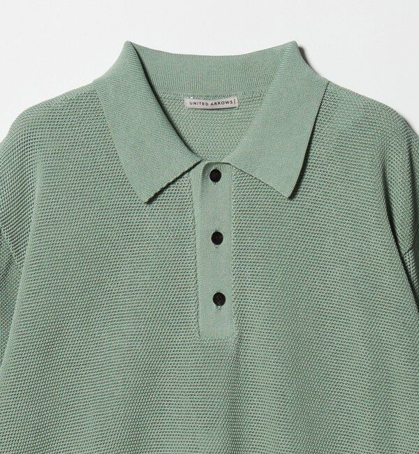 UNITED ARROWS「シャーリーカーン バーズアイ ニットポロシャツ」|ポロシャツ|