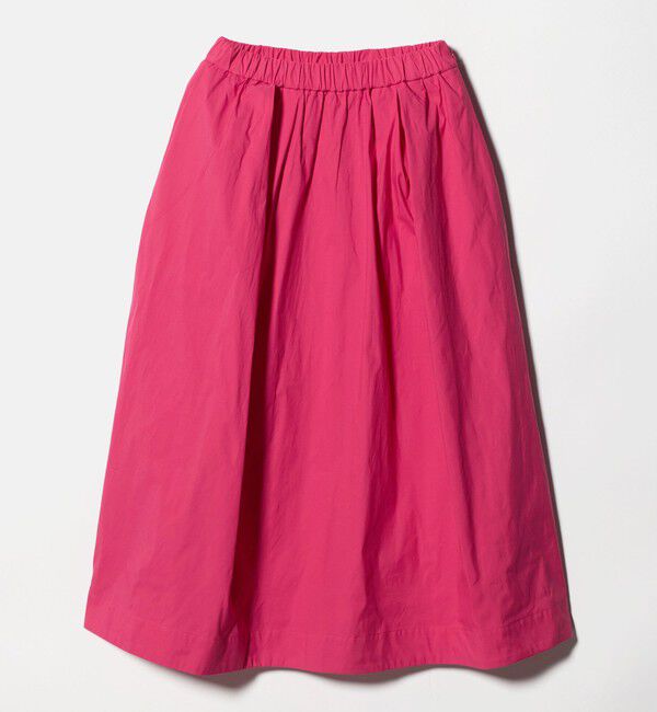 UNITED ARROWS「ボリューム タック スカート ‐ウォッシャブル‐」|スカート|PINK