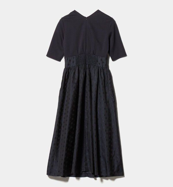 UNITED ARROWS「フィット&フレア シアー ドット ワンピース ‐ウォッシャブル‐」|ワンピース|