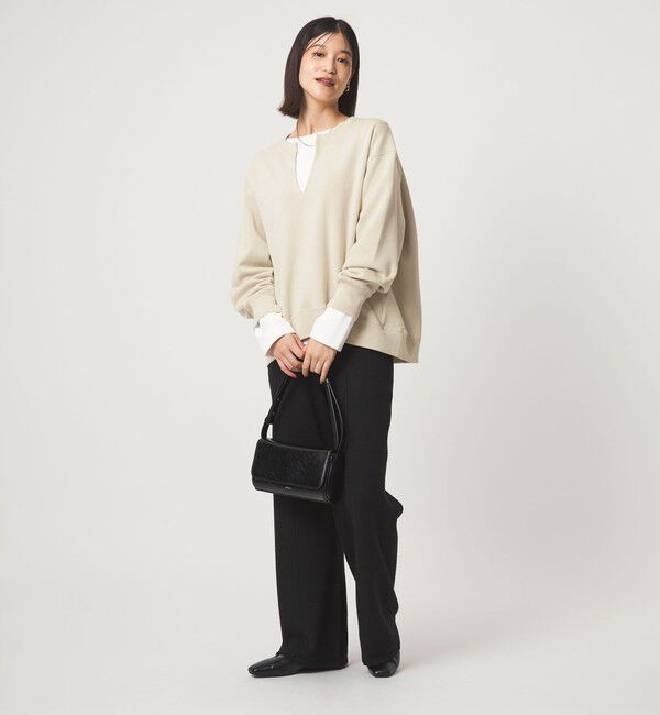 UNITED ARROWS green label relaxing「【WEB限定】＜at ease＞ダブルフェイス プルオーバー カットソー」|Tシャツ・カットソー|