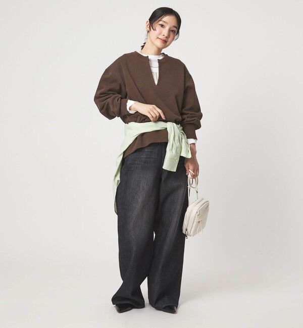 UNITED ARROWS green label relaxing「【WEB限定】＜at ease＞ダブルフェイス プルオーバー カットソー」|Tシャツ・カットソー|