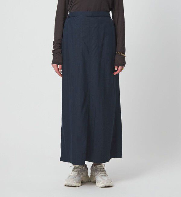 UNITED ARROWS green label relaxing「ツイル Aライン スカート」|フレア|