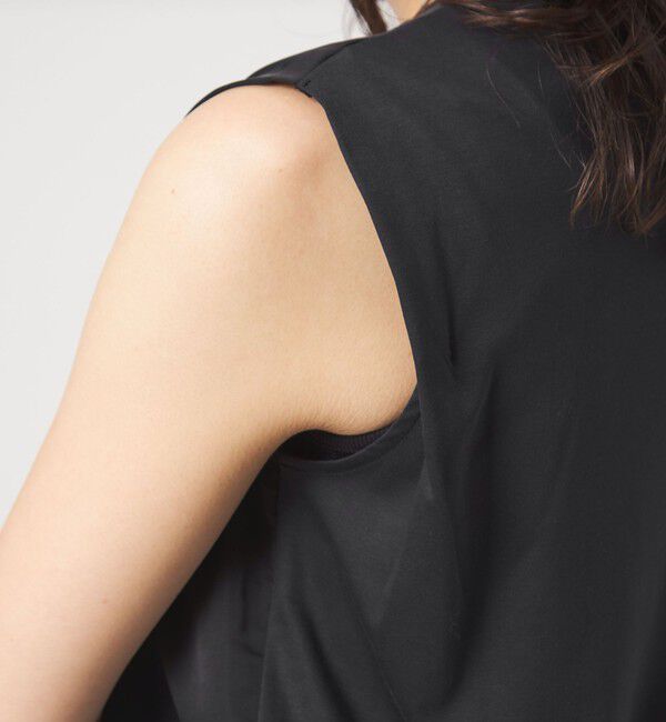 UNITED ARROWS green label relaxing「サテン ドッキング ラウンドヘム タンクトップ カットソー」|Tシャツ・カットソー|