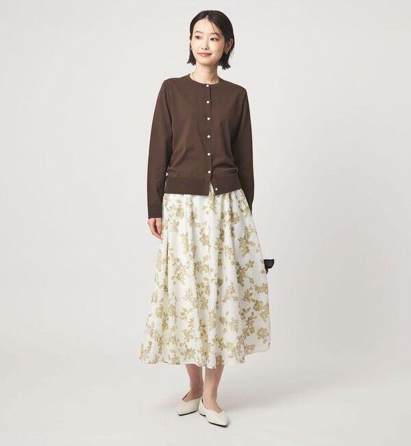 UNITED ARROWS green label relaxing「HIYOKE クルーネック ニット カーディガン マシンウォッシャブル 接触冷感 UVカット 遮熱」|カーディガン|