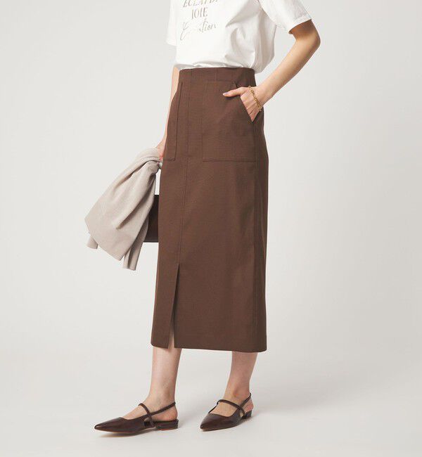 UNITED ARROWS green label relaxing「［size SHORTあり］Daily Chic カラミ タイト スカート マシンウォッシャブル」|タイト|