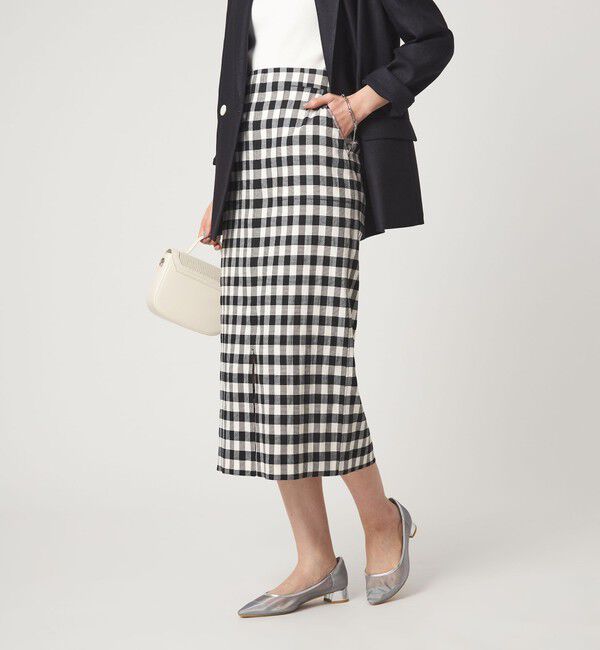 UNITED ARROWS green label relaxing「［size SHORTあり］Daily Chic カラミ タイト スカート マシンウォッシャブル」|タイト|