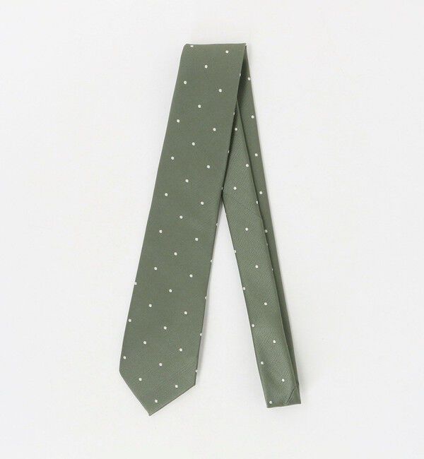 UNITED ARROWS green label relaxing「GLR ポリエステル ウォッシャブル ドット ネクタイ」|ネクタイ・蝶ネクタイ|OLIVE