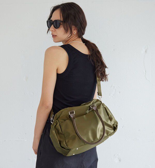 UNITED ARROWS green label relaxing「【WEB限定】2WAY Wジップ ボストン バッグ はっ水」|ボストンバッグ|