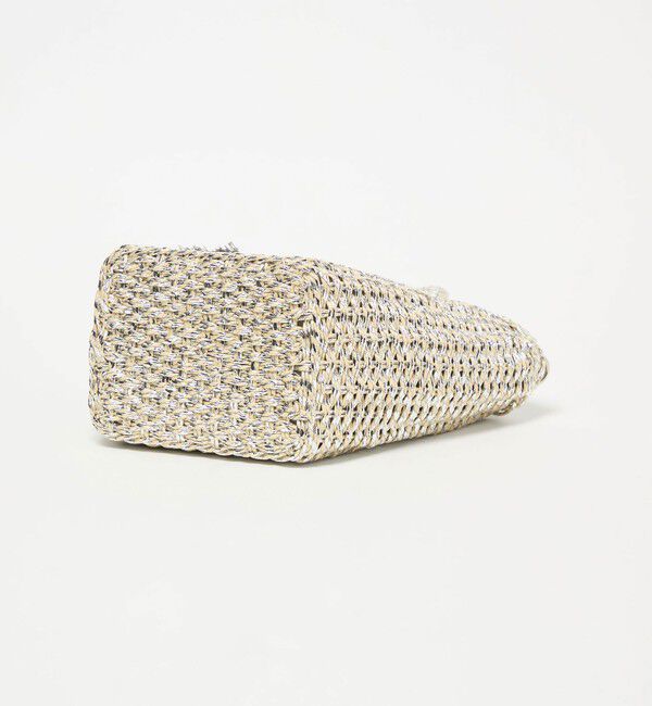 UNITED ARROWS green label relaxing「2WAY メタリック ペーパーカゴバッグ」|かごバッグ|