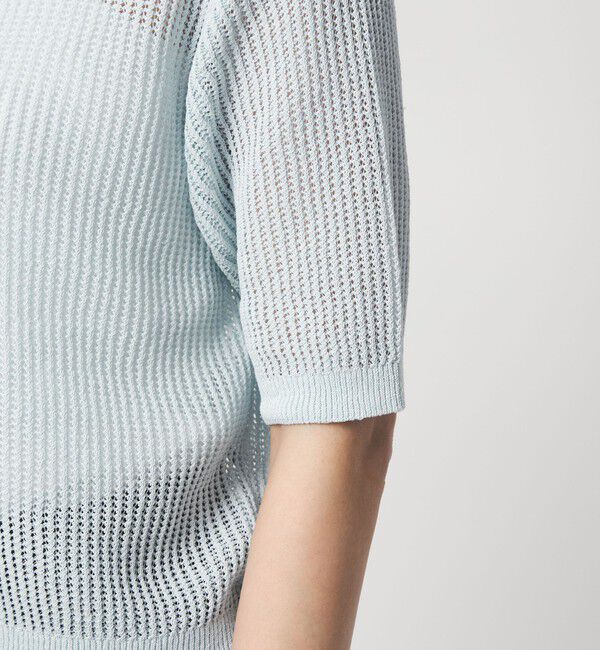 UNITED ARROWS green label relaxing「メッシュ ポロカーディガン ニット ウォッシャブル」|カーディガン|