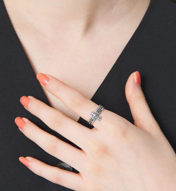 BEAUTY&YOUTH UNITED ARROWS「＜BAITS＞オールド クロス リング」|リング|SILVER