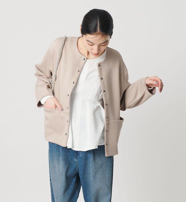 BEAUTY&YOUTH UNITED ARROWS「【WEB限定】エアリーポンチ スナップボタンカーディガン」|カーディガン|