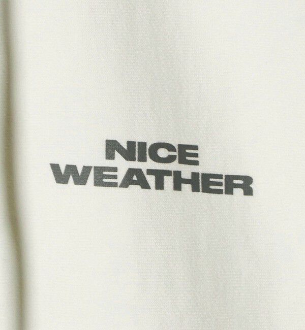 NICE WEATHER「＜NICE WEATHER＞ロゴスウェット ジップパーカ 2」|パーカー|