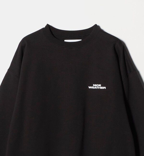 NICE WEATHER「＜NICE WEATHER＞ロゴ クルーネック スウェットプルオーバー」|Tシャツ・カットソー|