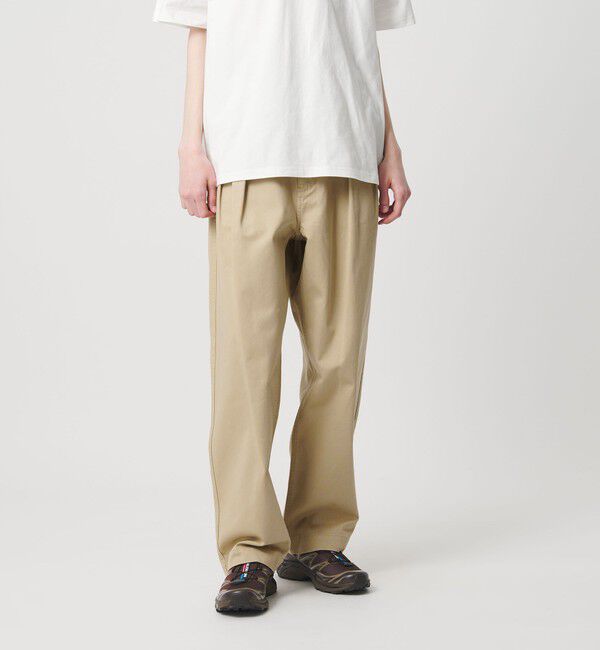 NICE WEATHER「＜NICE WEATHER＞タック テーパード チノパンツ」|チノ|