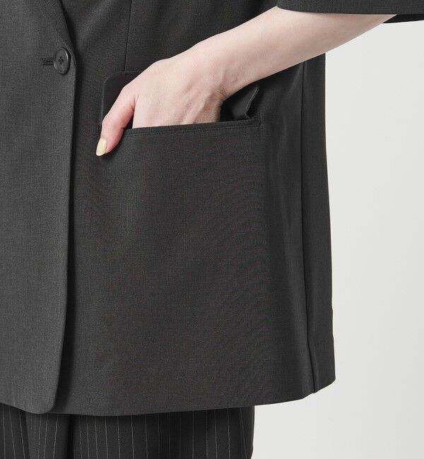 BEAUTY&YOUTH UNITED ARROWS「ハーフスリーブ ジャケット 吸水速乾 防シワ ウォッシャブル」|テーラードジャケット|