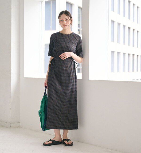 BEAUTY&YOUTH UNITED ARROWS「サイドホール ショートスリーブ ワンピース」|ワンピース|