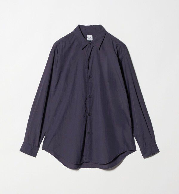 California General Store「＜CGS.＞ナイロン レギュラーカラー シャツ」|シャツ・ブラウス|NAVY