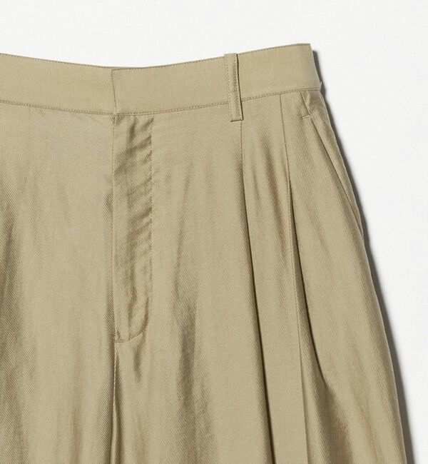 BEAUTY&YOUTH UNITED ARROWS「セルロースナイロン ツイル タック ワイドパンツ ウォッシャブル」|その他|