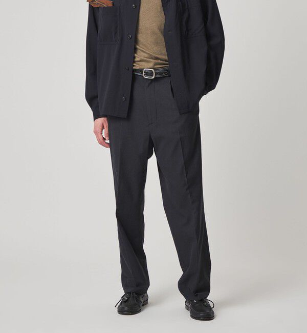 STEVEN ALAN「＜Steven Alan＞ TCL オックスフォード アウト ワンプリーツ スラックス」|スラックス|