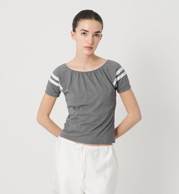 ATTISESSION「＜ATTISESSION＞ライン ショートスリーブ Tシャツ」|Tシャツ・カットソー|