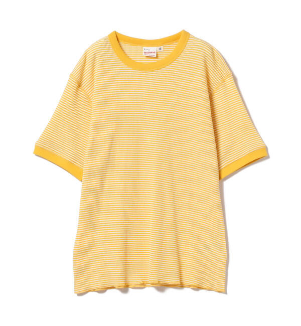 BEAMSBOY「【別注】Healthknit / ワッフル ボーダー Tシャツ」|Tシャツ・カットソー|