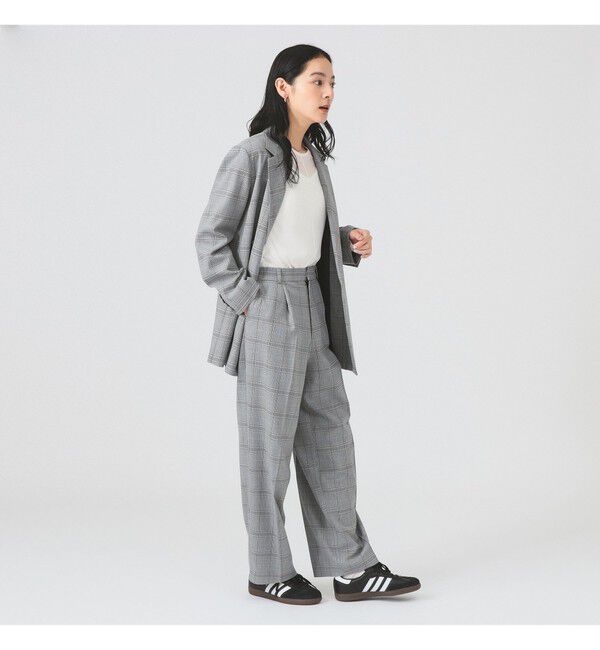 Ray BEAMS 「チェック タック パンツ」|チノ|