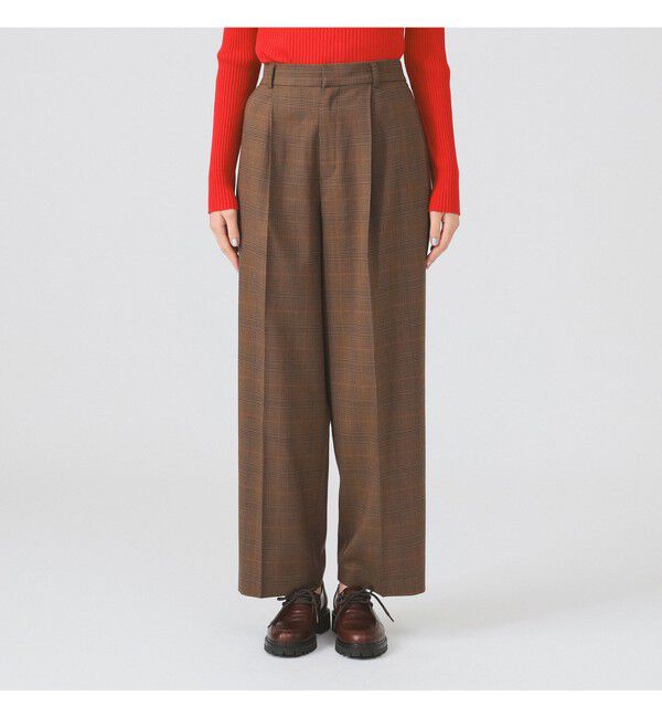 Ray BEAMS 「チェック タック パンツ」|チノ|