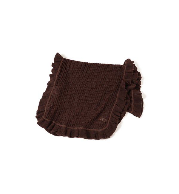 BEAMSBOY「透かし編み フリル ストール」|マフラー|