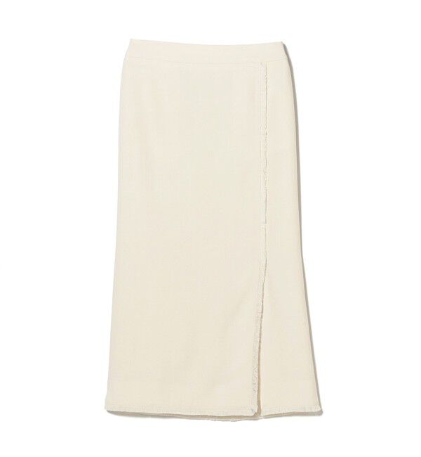 Demi-Luxe BEAMS 「フリンジ  Iライン スカート」|スカート|