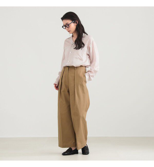 Demi-Luxe BEAMS 「YLEVE / ストライプ パジャマ シャツ」|シャツ・ブラウス|