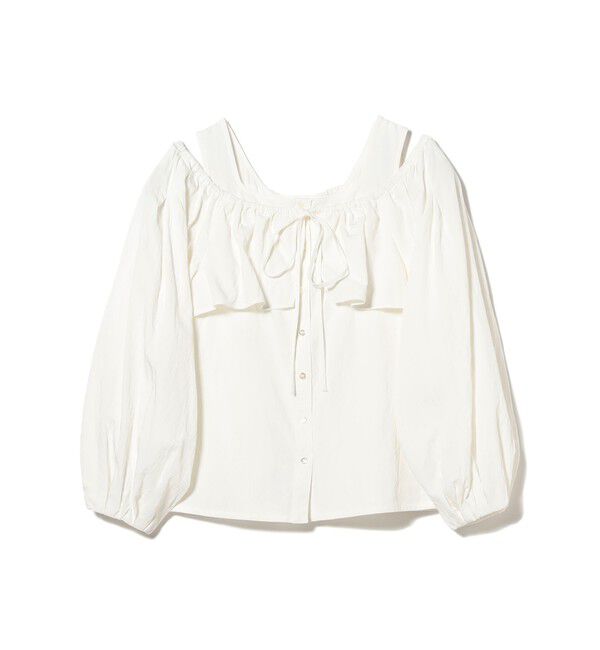 Ray BEAMS 「ヨーク レイヤー オフショルダー ブラウス」|シャツ・ブラウス|